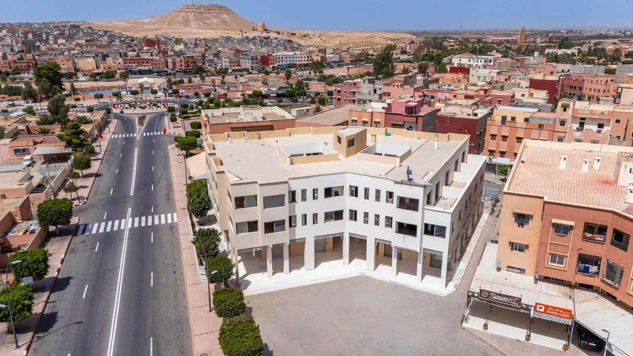 Chichaoua Mall vu depuis l'Avenue Mohamed VI